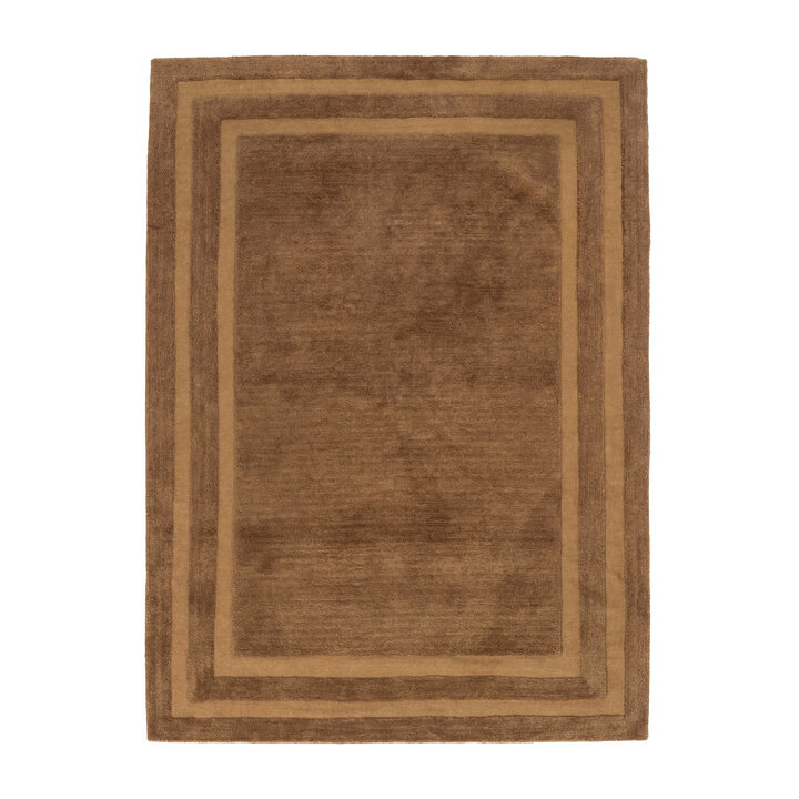 Tapis en laine – Judith Border Marron