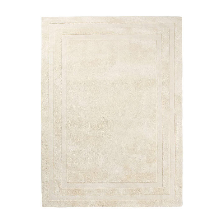 Tapis en laine – Judith Border Crème