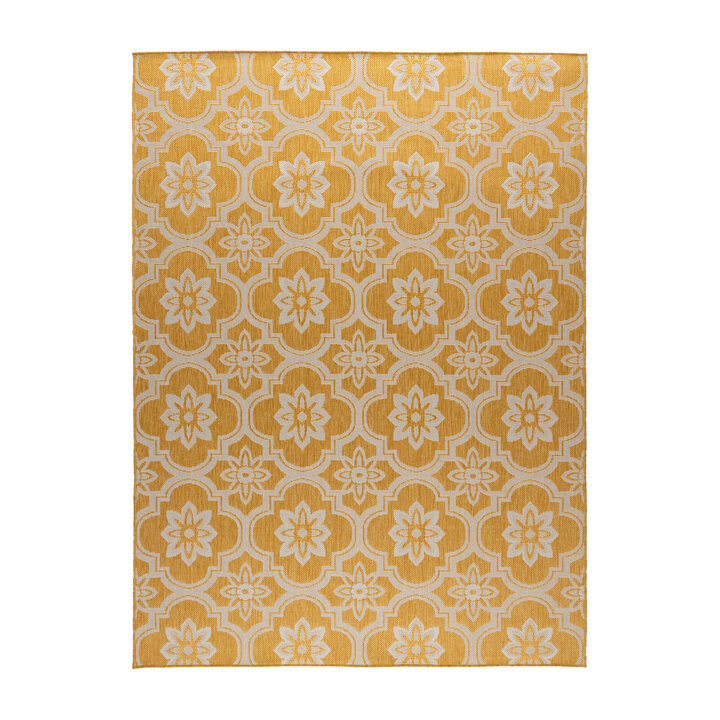 Tapis d’extérieur – Rio Flower Jaune