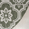 Tapis d’extérieur rond – Rio Flower Vert - thumbnail 4
