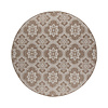 Tapis d’extérieur rond – Rio Flower Beige - thumbnail 1