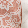 Tapis d’extérieur rond – Rio Flower Rose - thumbnail 4