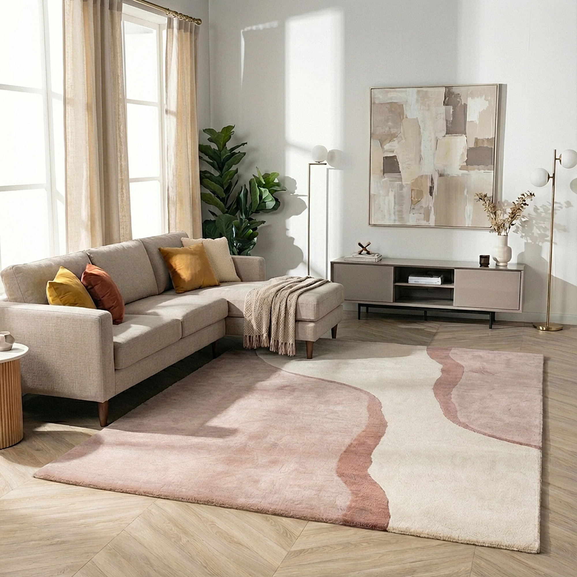 Tapis en laine – Vienna Rose