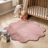 Tapis Enfant Lavable – Coco Fleur Rose Foncé - thumbnail