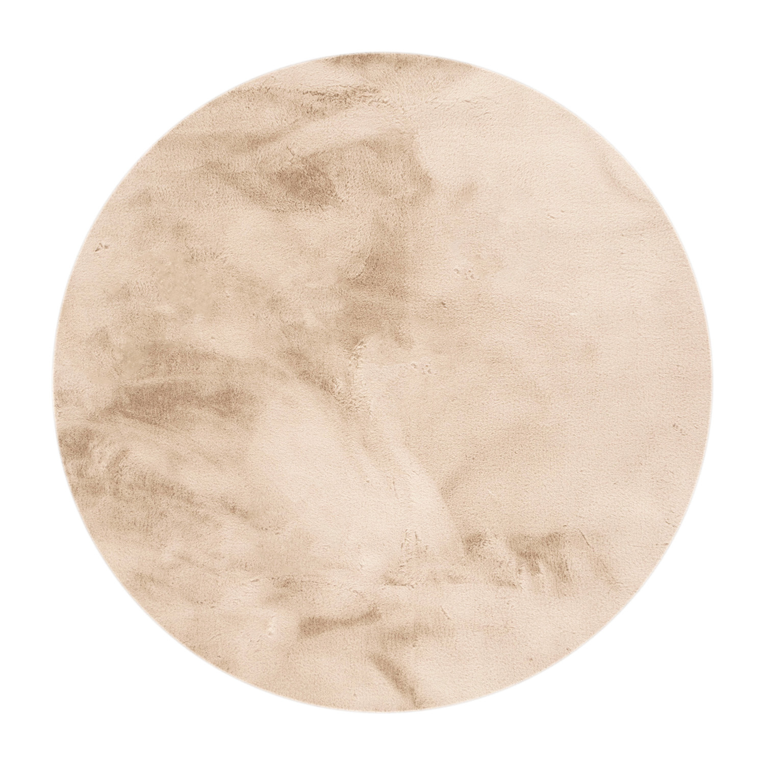 Tapis rond à poils longs – Comfy Supreme Beige - sfeer