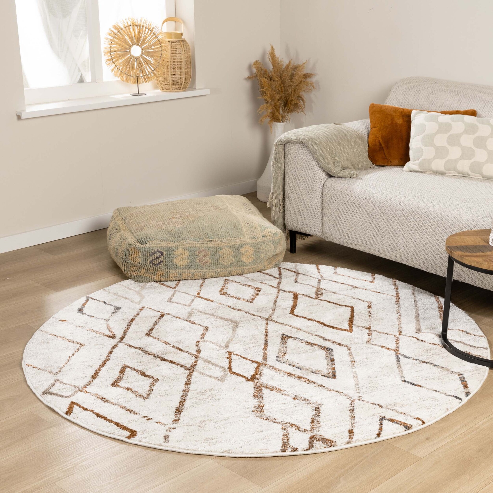 Tapis rond berbère - Blend Diamond Terra