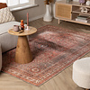 Tapis oriental – Liva Médaillon Terracotta - thumbnail
