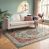 Tapis vintage - Imagine Medallion Vert - thumbnail