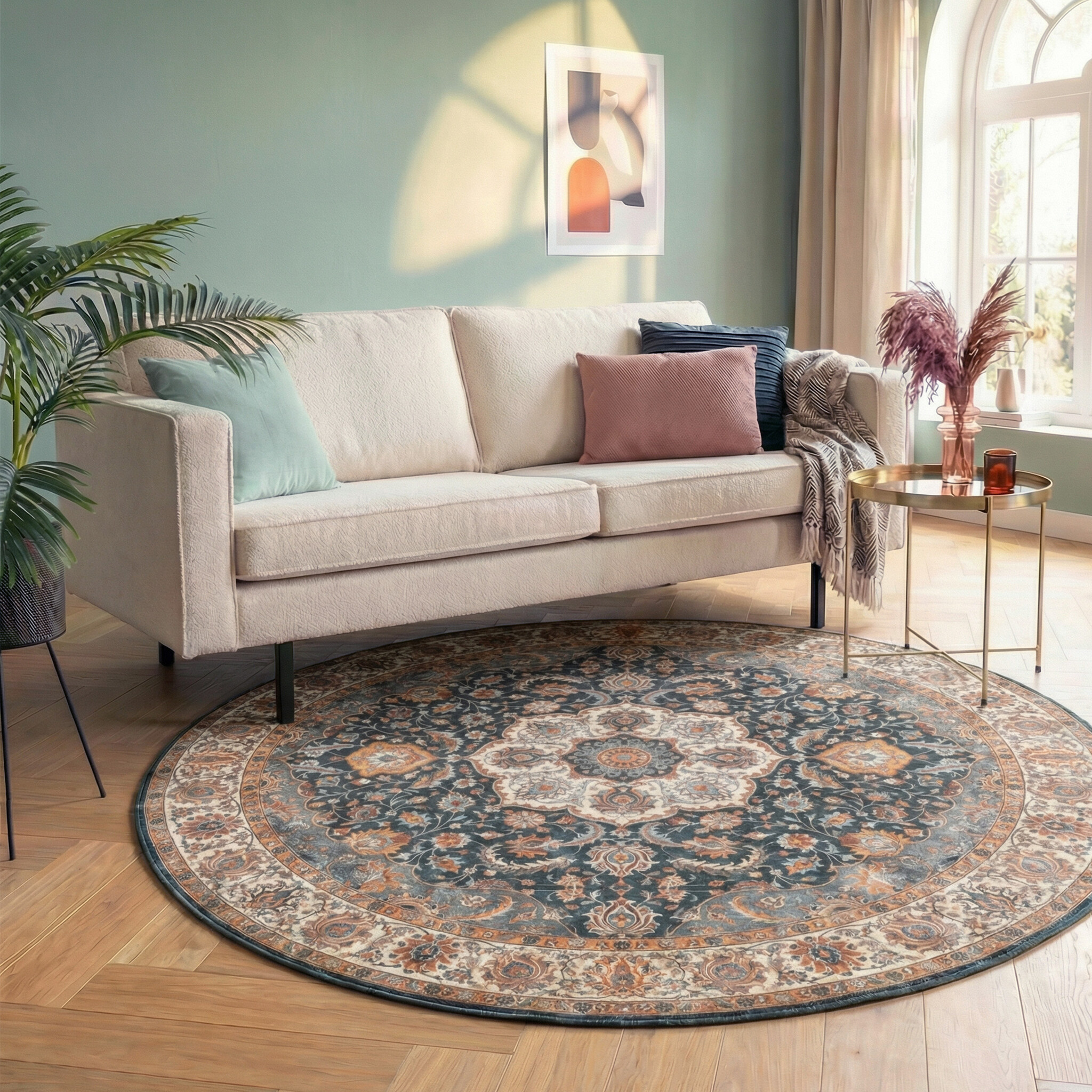 Tapis rond vintage - Imagine Medallion Rustique