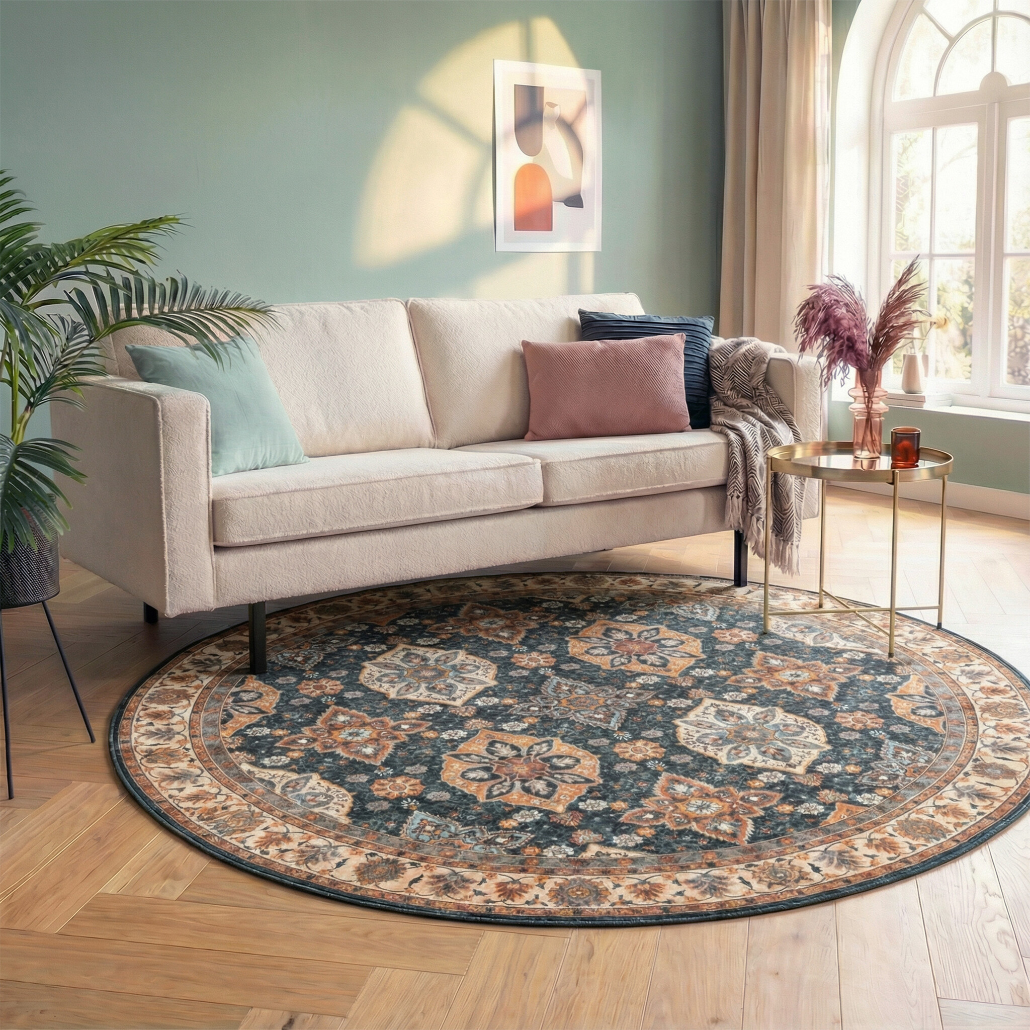 Tapis rond vintage - Imagine Oriental Rustique