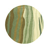 Tapis rond en laine – Liora Vert - thumbnail 1