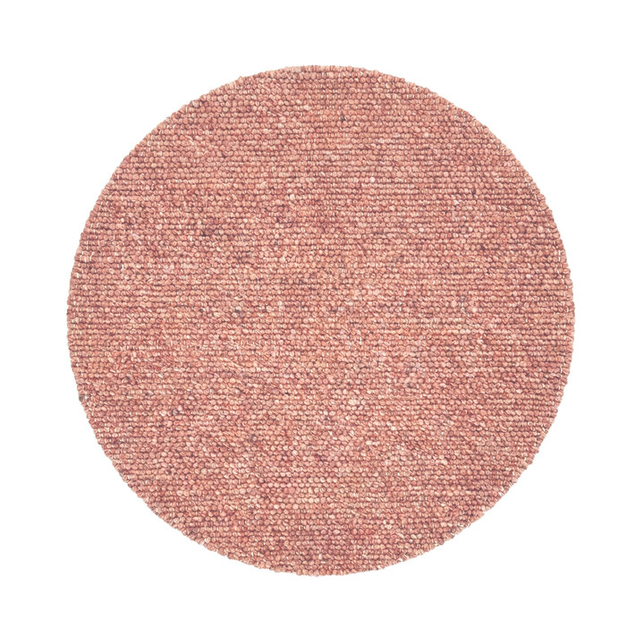 Tapis rond en laine - Feline Terracotta