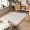 Tapis lavable – Myrre Rose/Blanc - thumbnail