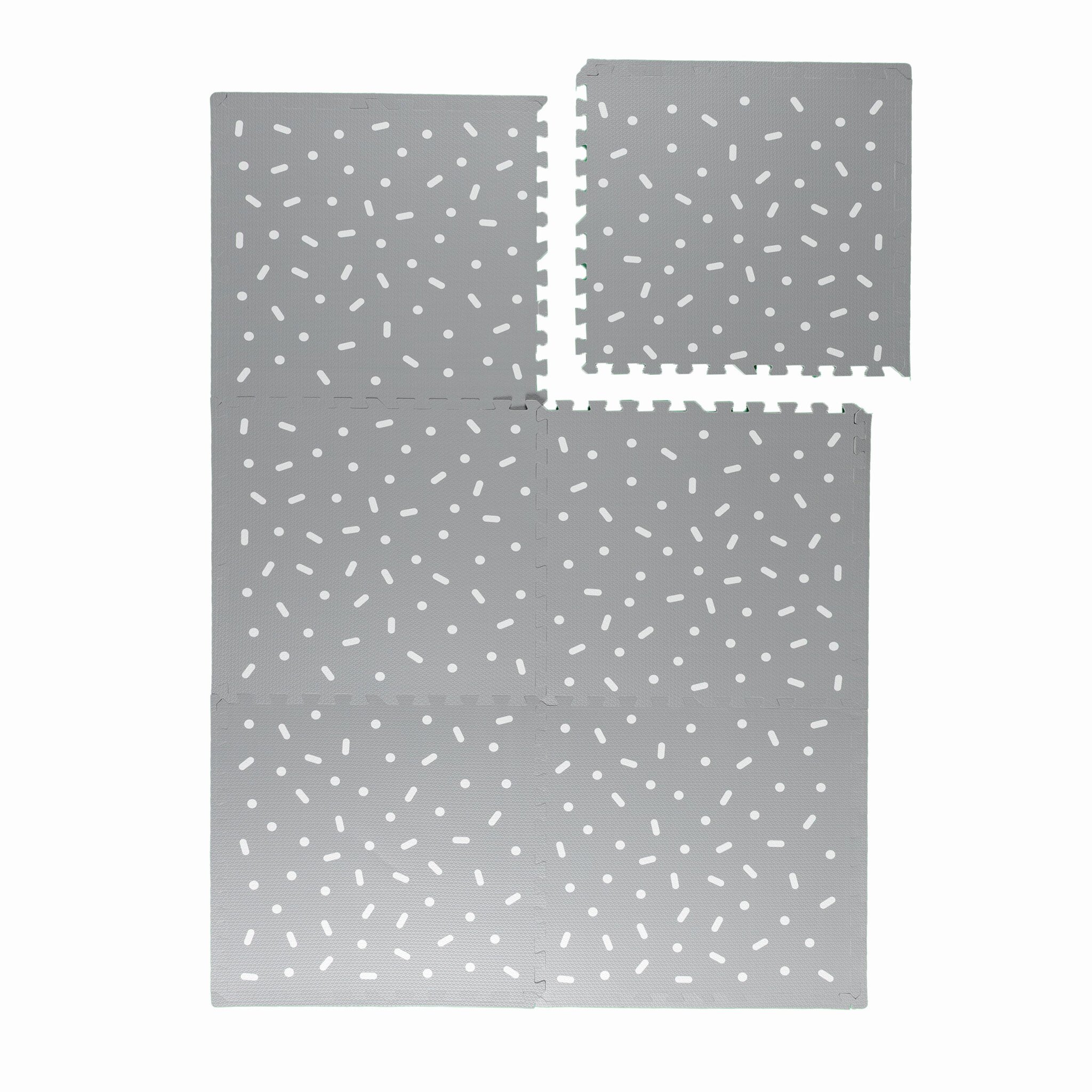 Tapis Puzzle en Mousse – Alfie Sprinkles Gris - sfeer
