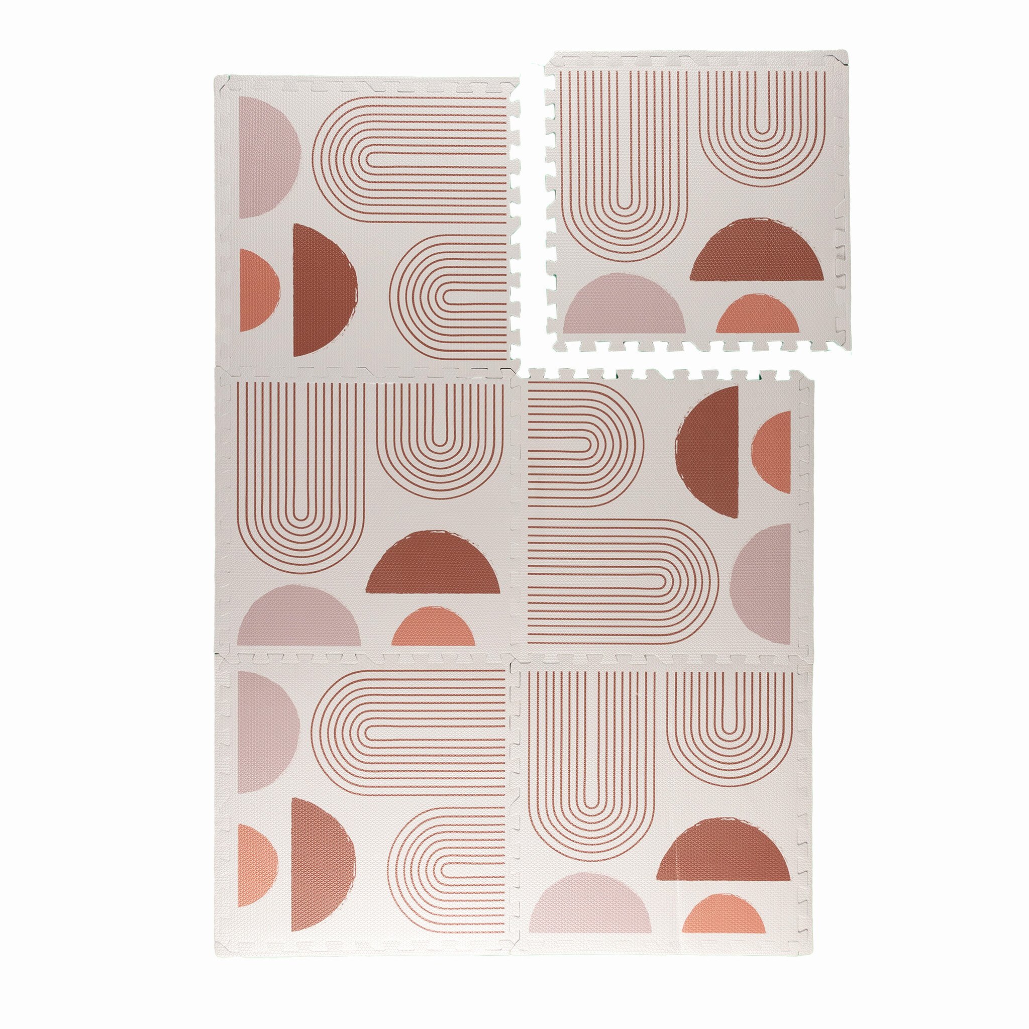 Tapis Puzzle en Mousse – Alfie Arches Crème/Multicolore - sfeer