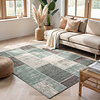 Tapis patchwork - Spring Vert/Gris - thumbnail
