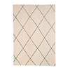 Tapis d'extérieur scandinave - Odin Lines Crème/Vert - thumbnail 1