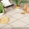 Tapis d'extérieur scandinave - Odin Lines Crème/Vert - thumbnail 2