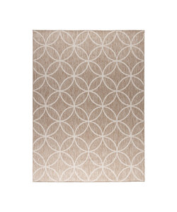Tapis d’extérieur géométrique – Faro Ripple Beige