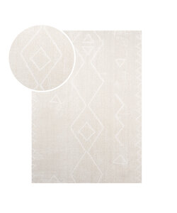 Tapis japandi - Yori Geo Crème/Blanc