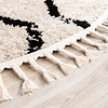 Tapis rond à poils longs - Grand Wire Weave Crème/Noir - thumbnail 4