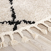 Tapis rond à poils longs - Grand Lines Weave Crème/Noir - thumbnail 6
