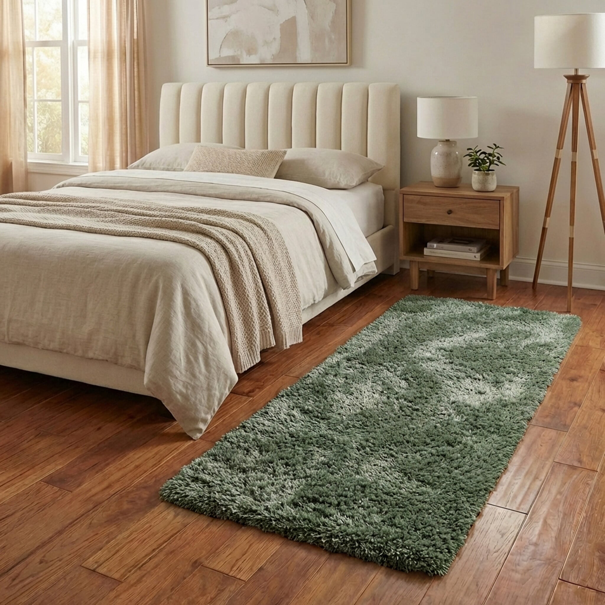 Tapis de couloir lavable - Blaze Vert