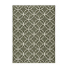 Tapis d’extérieur géométrique – Faro Ripple Vert/Blanc - thumbnail 1