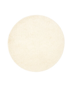 Tapis rond à poils longs – Wish Crème