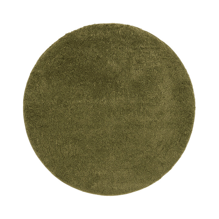 Tapis rond à poils longs – Wish Vert