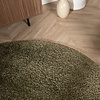 Tapis rond à poils longs – Wish Vert - thumbnail 3