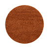 Tapis rond à poils longs – Wish Terracotta - thumbnail 1