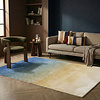 Tapis abstrait – Mellow Bleu/Jaune - thumbnail