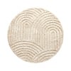 Tapis rond scandinave - Lova Arches Beige - thumbnail 1