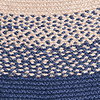 Tapis d'intérieur et d'extérieur rond - Florence Bleu - thumbnail 3