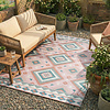 Tapis d'extérieur bohème - Vedra Aztec Rose - thumbnail