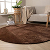Tapis rond lavable - Clean Marron Foncé - thumbnail