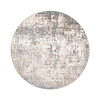Tapis rond lavable - Misha Grunge Crème/Gris - thumbnail 1