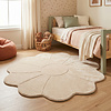Tapis lavable pour enfant - Coco Flower Beige - thumbnail