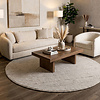 Tapis rond berbère - Aicha Gris - thumbnail