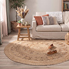 Tapis en jute - Fair Rond Soleil Naturel - thumbnail