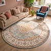 Tapis rond vintage - Thirza Medallion Bleu Clair/Multicolore - thumbnail