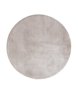 Tapis rond en viscose lavable - Vive Gris