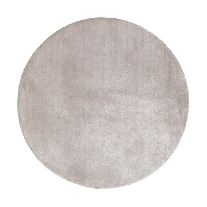 Tapis rond en viscose lavable - Vive Gris