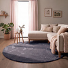 Tapis rond à poils courts - Cozy Anthracite - thumbnail