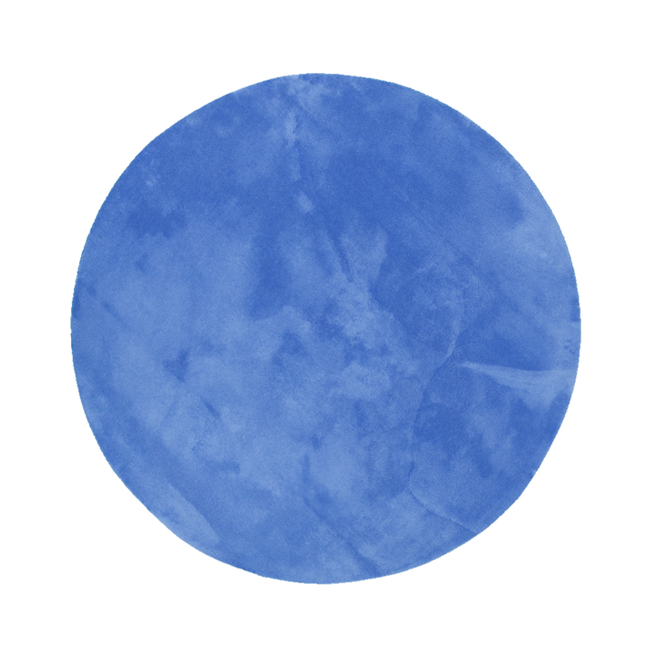 Tapis rond lavable - Vivid Bleu