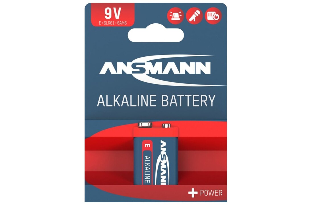 9V E-Blok Batterij Alkaline