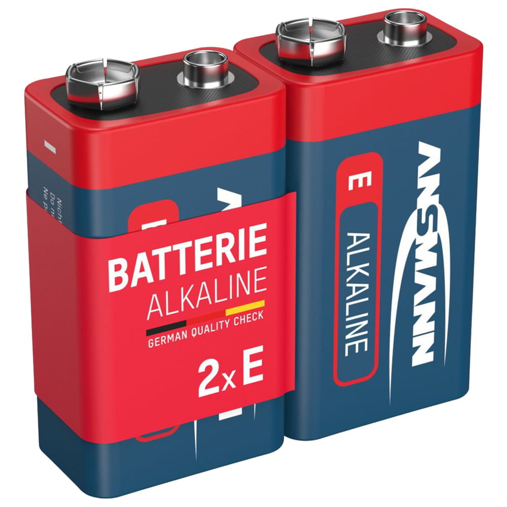 2x 9V E-Blok Batterij Alkaline