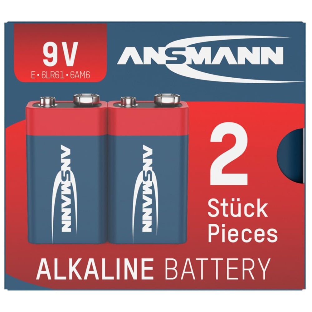 2x 9V E-Blok Batterij Alkaline