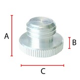 Statief Adapter 1/4" naar 5/8" klein